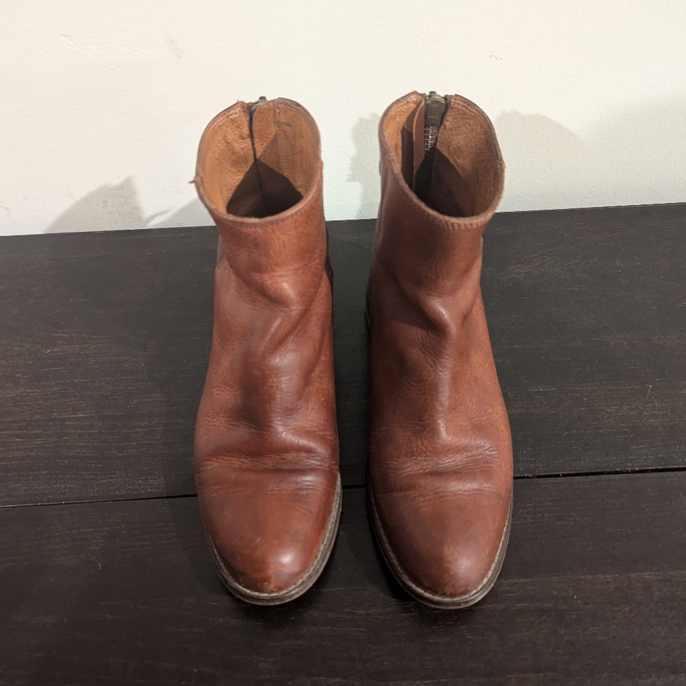 Madewell brown leather booties - Picture 5 of 7